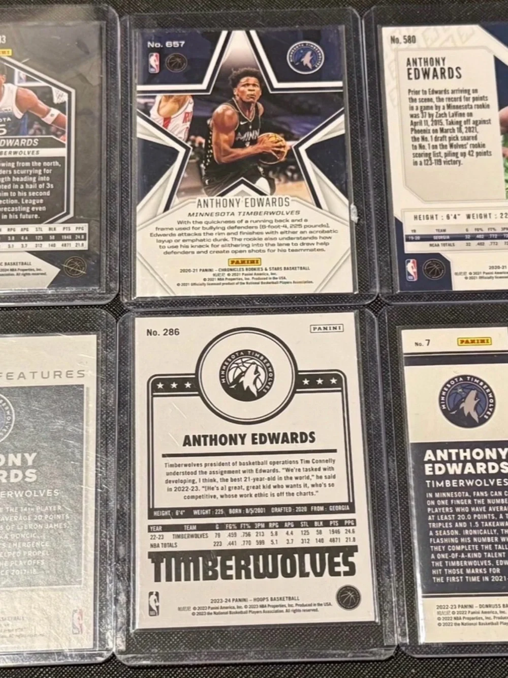Anthony Edwards Lot of 35 - Picture 8 of 12